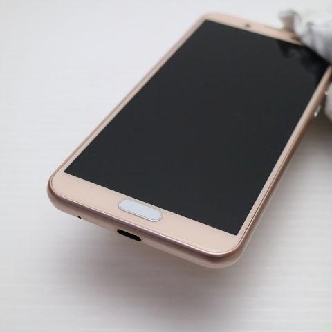 美品 SHV43 AQUOS sense2 ピンクゴールド スマホ 本体 白ロム 中古