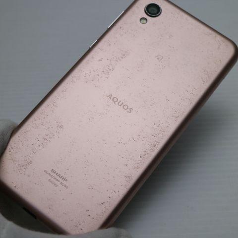 美品 SHV43 AQUOS sense2 ピンクゴールド スマホ 本体 白ロム 中古