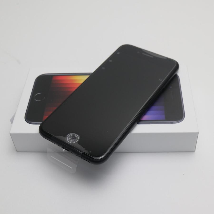 美品 SIMフリー iPhone SE3 第3世代 64GB ミッドナイト スマホ