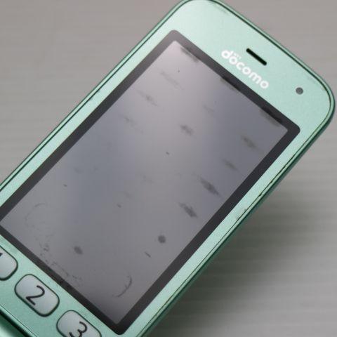 良品中古 F-02J らくらくホン ミントグリーン 即日発送 ガラケー