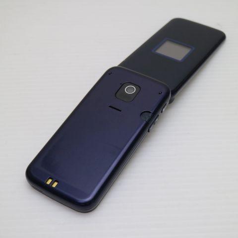 美品 F-02J らくらくホン ネイビー 即日発送 ガラケー DoCoMo 富士通