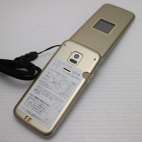 超美品 F-02J らくらくホン ゴールド 即日発送 ガラケー DoCoMo 富士通