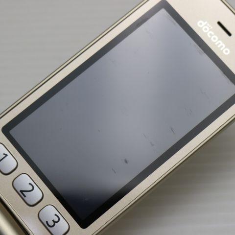 美品 F-02J らくらくホン ゴールド 即日発送 ガラケー DoCoMo 富士通