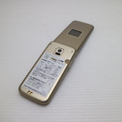 富士通　らくらくホン　F-02J ゴールド 美品 F-02J らくらくホン ゴールド 即日発送 ガラケー DoCoMo 富士通