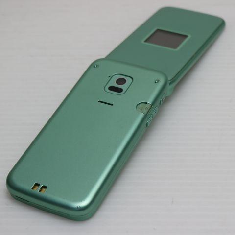docomo F-02J グリーン折りたたみ携帯電話本体 美品 F-02J らくらくホン ミントグリーン 即日発送 ガラケー DoCoMo