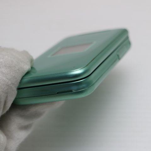 美品 F-02J らくらくホン ミントグリーン 即日発送 ガラケー DoCoMo