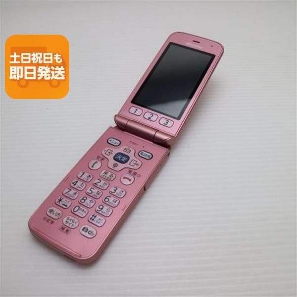 良品中古 F-02J らくらくホン ピンク 即日発送 ガラケー DoCoMo 富士通