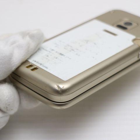 良品中古 F-02J らくらくホン ゴールド 即日発送 ガラケー DoCoMo