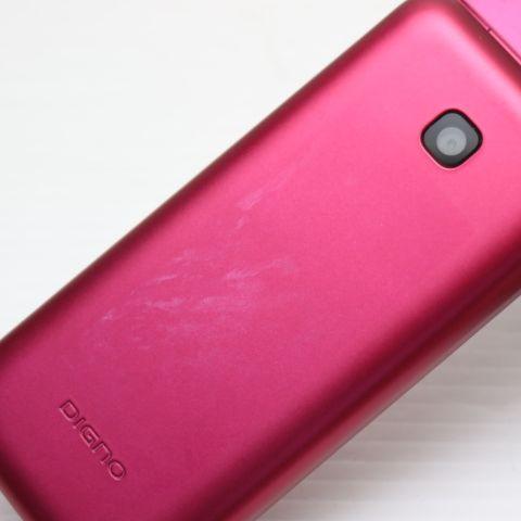 超美品 KY-42C DIGNO ケータイ レッド DoCoMo ガラケー 京セラ 即日