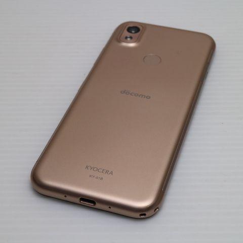 新品同様 KY-51B あんしんスマホ ピンクゴールド スマホ 白ロム 本体 