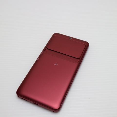 超美品 KYV43 BASIO3 レッド スマホ 即日発送 スマホ 白ロム