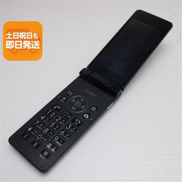 美品 A205SH AQUOS ケータイ4 ブラック SOFTBANK ガラケー SHARP 即日