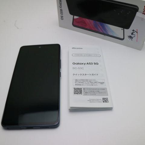 超美品 Galaxy A53 5G SC-53C オーサムブラック スマホ 白ロム 中古 