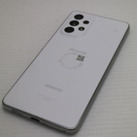 超美品 Galaxy A53 5G SC-53C オーサムホワイト スマホ 白ロム 中古 