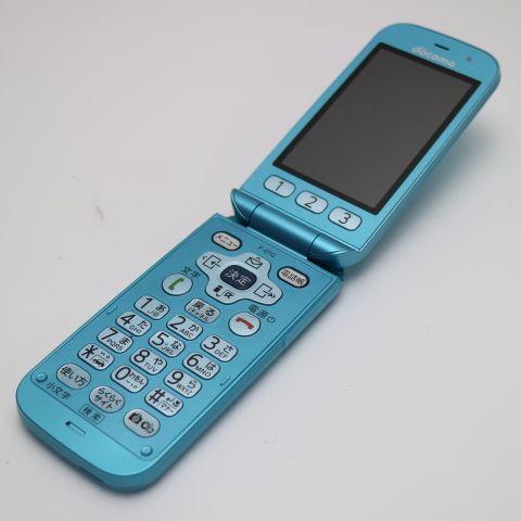 新品同様 F-01G らくらくホン ベーシック4 ブルー 即日発送 ガラケー 