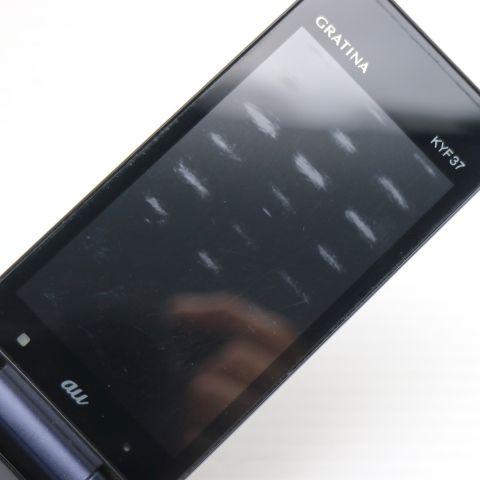 美品 GRATINA KYF37 かんたんケータイ ブラック 即日発送 白ロム 中古