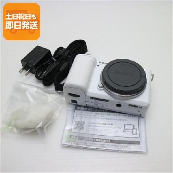 超美品 VLOGCAM ZV-E10 ボディ ホワイト 本体 即日発送 土日祝発送OK あすつく | 