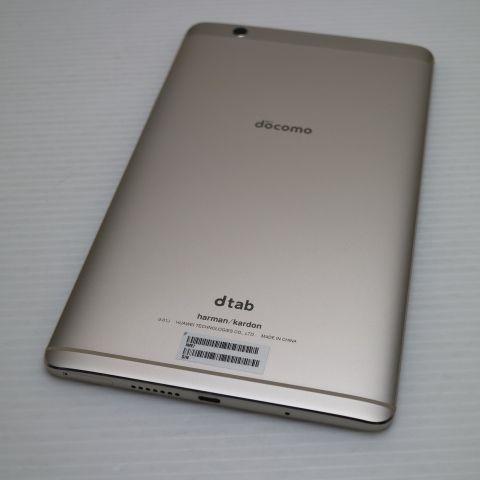 新品同様 d-01J dtab Compact ゴールド タブレット 白ロム 中古 DoCoMo