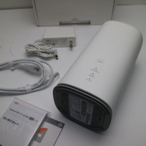新品同様 Speed Wi-Fi HOME 5G L13 ZTR02 ホワイト AU ルーター NEC 