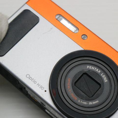 超美品 Optio H90 朱×銀鼠 即日発送 PENTAX デジカメ デジタルカメラ