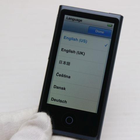iPod nano 超美品 第7世代 16GB ブラック 即日発送 MD481J/A Apple