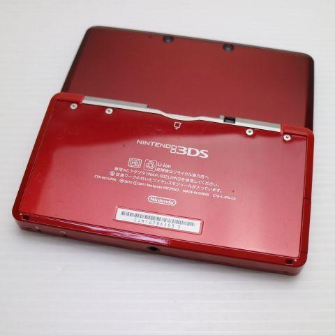 即購入ok 3ds 本体 レッド 【美品】送料無料 超美品 ニンテンドー3DS フレアレッド 即日発送 game 任天堂 本体 あす