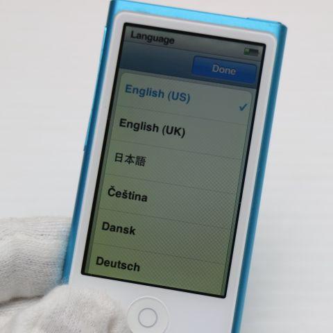 iPod nano 超美品 第7世代 16GB ブルー 即日発送 MD477J/A Apple 本体