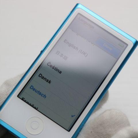 【稼働品】Apple iPod nano 第7世代 MD477J ブルー16GB iPod nano 超美品 第7世代 16GB ブルー 即日発送 MD477J/A Apple 本体