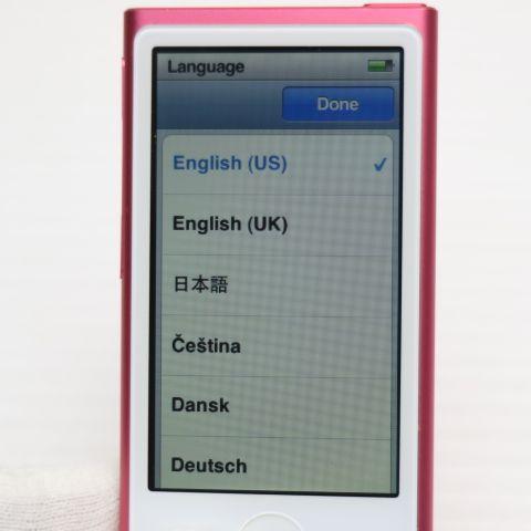 iPod nano 超美品 第7世代 16GB ピンク 即日発送 MD475J/A Apple 本体