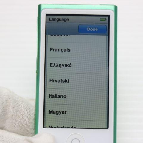 iPod nano 超美品 第7世代 16GB グリーン 即日発送 MD478J/A Apple