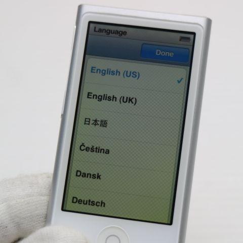 iPod nano 美品 第7世代 16GB シルバー 即日発送 MD480J/A Apple 本体