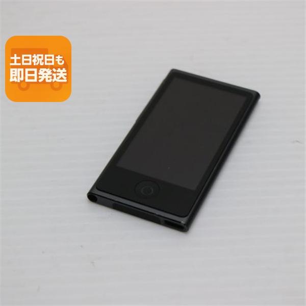 【新品同様品】 iPod nano第7世代スペースグレイ未使用イヤホン、ケース付 iPod nano 超美品 第7世代 16GB スペースグレイ 即日発送 Apple 本体