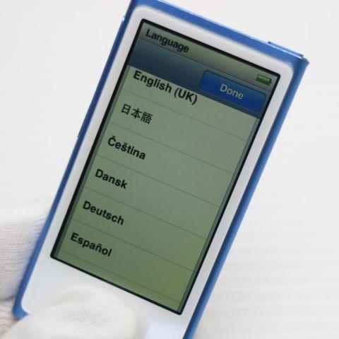 iPod nano 美品 第7世代 16GB ブルー 即日発送 MD477J/A Apple 本体