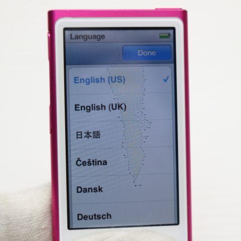 iPod nano 超美品 第7世代 16GB ピンク 即日発送 MD475J/A Apple 本体