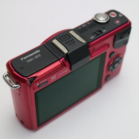 良品中古 DMC-GF2 ファインレッド ボディ 即日発送 Panasonic LUMIX デジタル一眼 本体 あすつく 土日祝発送OKの画像