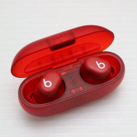 新品同様 Beats Solo Buds トランスペアレントレッド イヤホン 即日