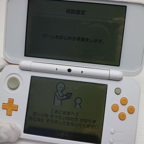 良品中古 NEWニンテンドー2DS LL ホワイト×オレンジ 即日発送 2DS 