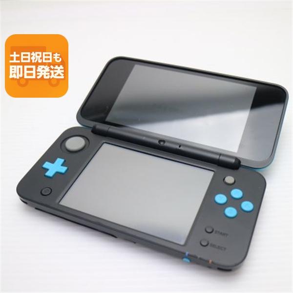 new2dsll ターコイズ　新品未使用 美品 NEWニンテンドー2DS LL ブラック×ターコイズ 即日発送 2DS