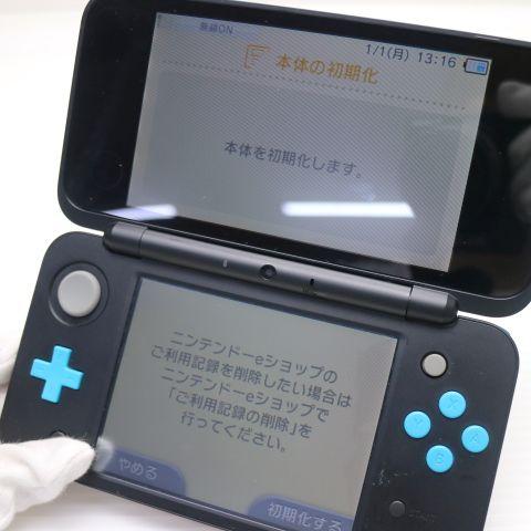 美品 NEWニンテンドー2DS LL ブラック×ターコイズ 即日発送 2DS
