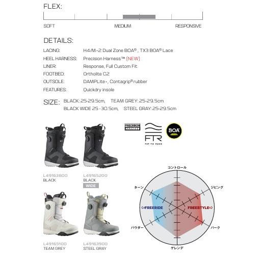 新品未使用 25-26 SALOMON BOOTS DIALOGUE DUAL BOA BLACK/BLACK/WHITE