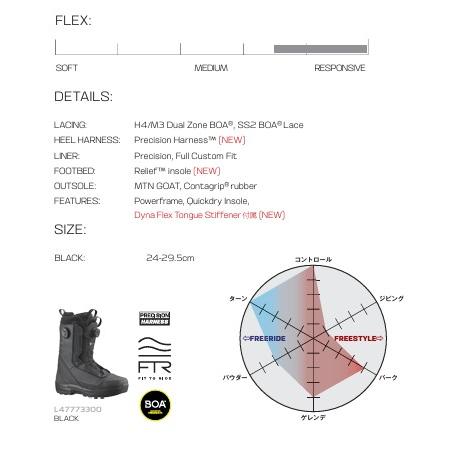 新品未使用 25-26 SALOMON BOOTS MALAMUTE DUAL BOA BLACK/BLACK/BLACK