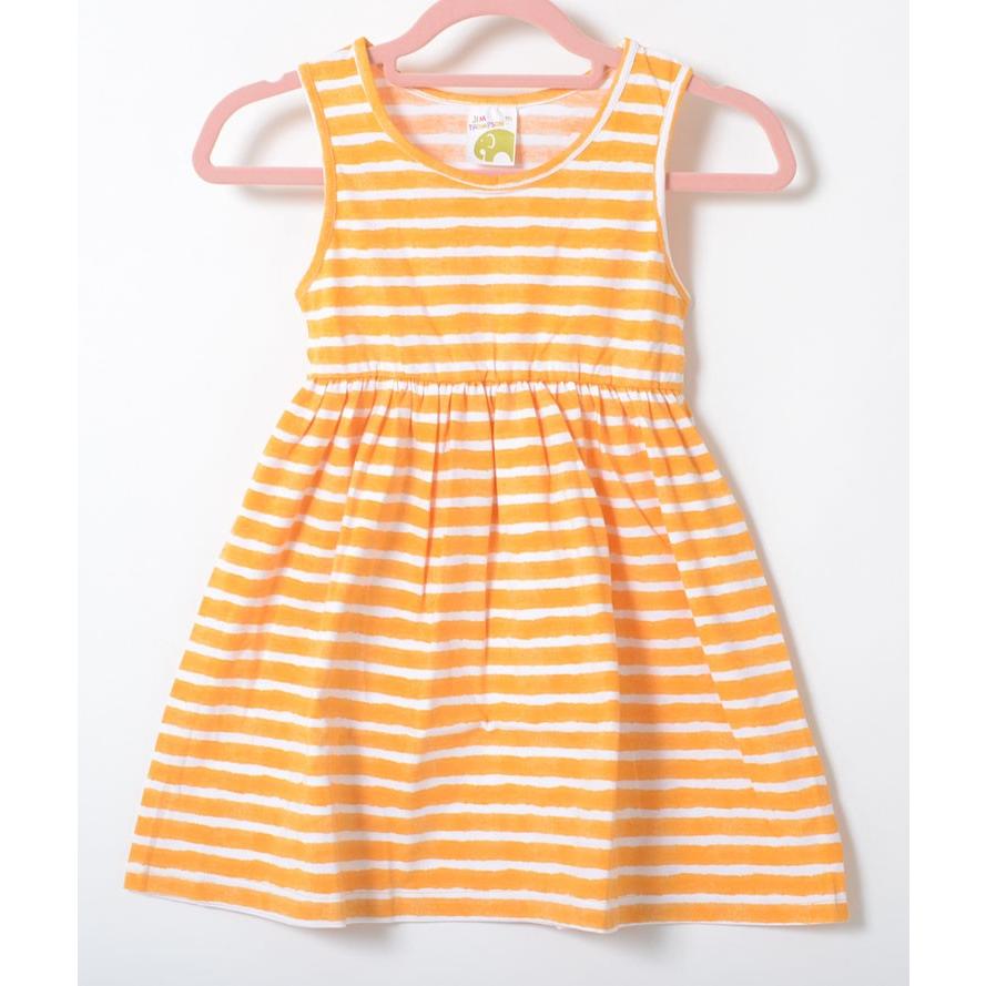 Jim Thompson ジム トンプソン ストライプ ワンピース イエロー ホワイト ベビー Kids キッズ 子供服 2歳 3歳 4歳 5歳 女の子 誕生日 プレゼント Jt18 Honey 通販 Yahoo ショッピング