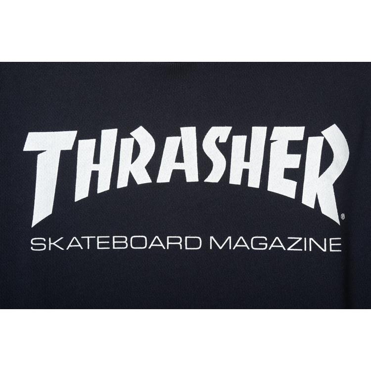 【120-160】THRASHER SWEAT PARKA スラッシャー スウェット パーカー キッズ kids 子供服 ネイビー THRASHERロゴ 男の子 女の子 スケーター ストリートの画像