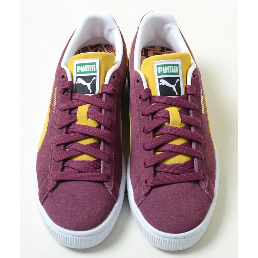 PUMA SUEDE CLASSIC XXI プーマ スエード クラシック 21 パープルxイエロー グレープワイン 紫 黄 メンズ スニーカー 374915-38｜eco-styles-honey｜03