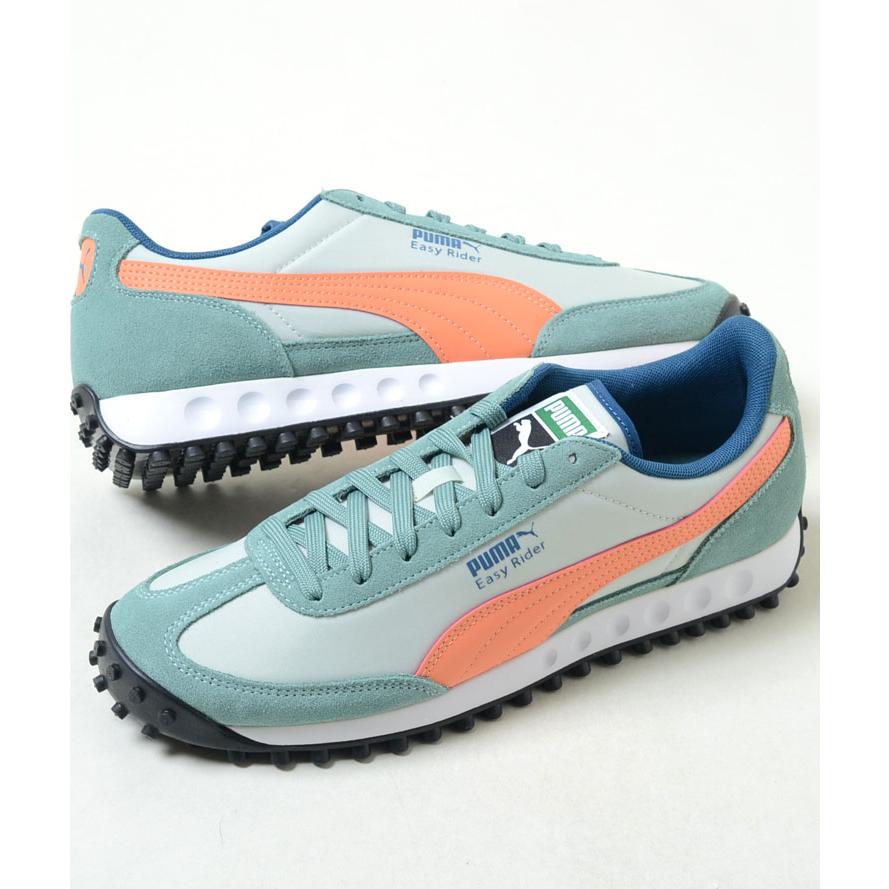 PUMA EASY RIDER II プーマ イージー ライダー 2 グリーンxオレンジ 緑 メンズ スニーカー 38102607 