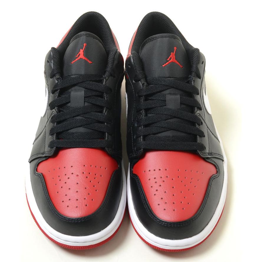 NIKE AIR JORDAN 1 LOW ブラックxレッド メンズ スニーカー NIKE AIR JORDAN 1 LOW ブラックxレッド メンズ スニーカー