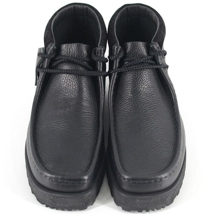 Clarks Originals CLARKS ORIGINALS WALLABEE SCOUT BLACK LETHER