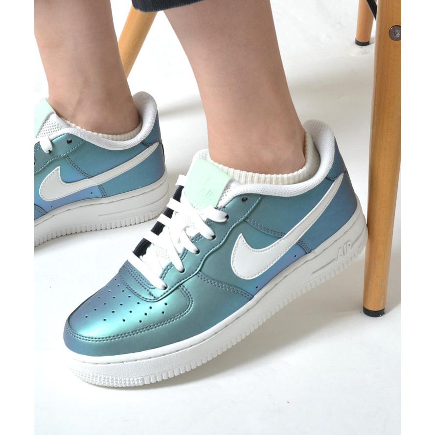 Nike Air Force 1 Lv8 ナイキ エア フォース ワン エレベイト ブルー レディース スニーカー 0438 300 Honey 通販 Yahoo ショッピング