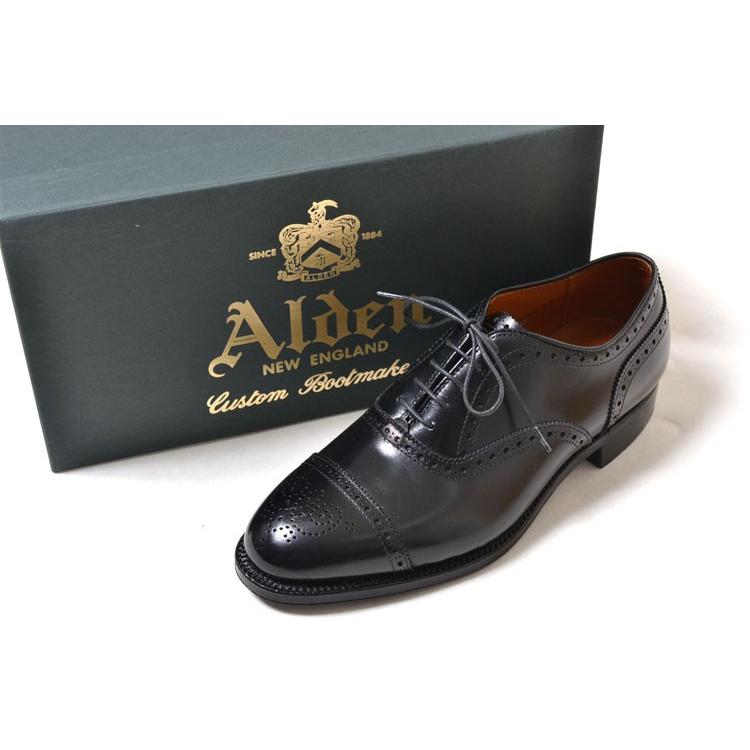 オールデン909 Alden US8.5E（3E） ALDEN（オールデン） オールデン☆#909 Medallion Tip Bal Calfskin