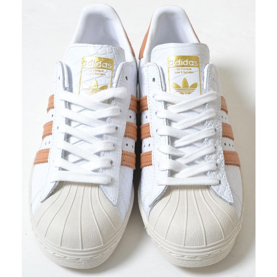 Adidas Superstar 80 S アディダス スーパースター ホワイト ベージュライン 蛇柄 レディース スニーカー 2229 Honey 通販 Yahoo ショッピング